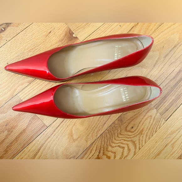 Stuart weitzman candy apple red pumps - Picture 4 of 5